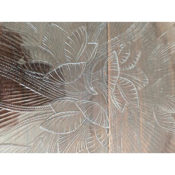 2pc Set Of Arcoroc France Canterbury  Crocus Clear Serving Bowl & Platter - Picture 10 of 12